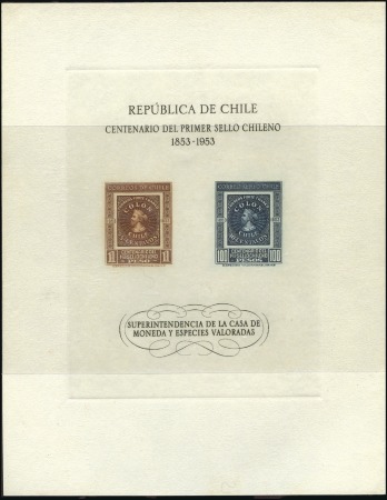 Stamp of Chile 1953-80 Miniature & New Year Souvenir Sheets: Attr