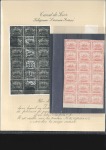 Stamp of Egypt » Suez-Canal Company 1868 40c Red unused block of 18 with complete Lacr