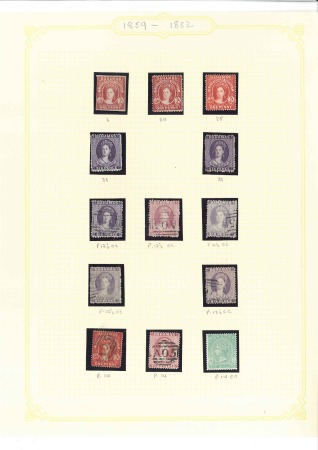 Stamp of Bahamas 1859-1942, Mint & used collection on pages showing