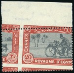 Stamp of Egypt 1929 20m Express imperf. with "Cancelled" on the r