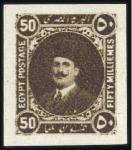 Stamp of Egypt 1922 Harrison & Sons 50m essays in green and brown