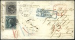 Stamp of United States 1847-1908, Valuable mixed accumulation of some 170