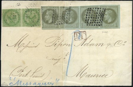 Stamp of Colonies françaises » Réunion 1875 Avis de mariage (réduit) pour Maurice avec Ai