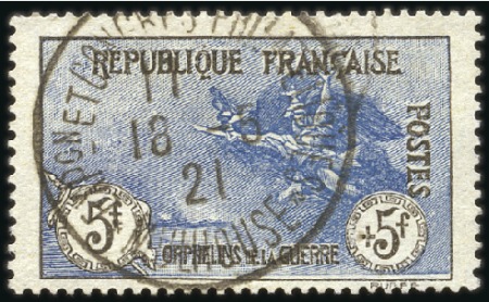 Stamp of France 1917-18 Série Orphelins obl. Exposition Philatéliq