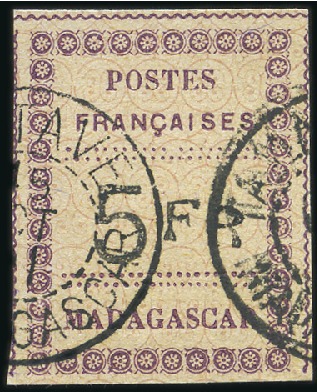 Stamp of Colonies françaises » Madagascar (Poste française) 1891 Composition typographique, Série complète de 