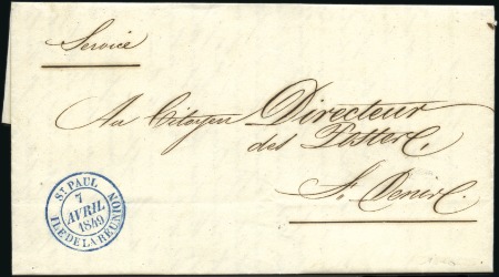 Stamp of Colonies françaises » Réunion 1834-1985, Collection spécialisée sur les cachets 