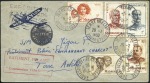 Stamp of Colonies françaises » TAAF 1949-55, Lot avec carte EPF avec PA n1 obl. 22.06.