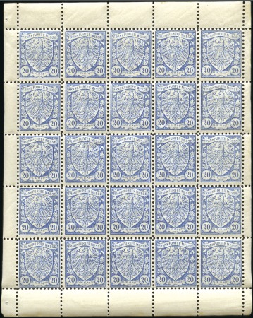 Stamp of Germany » German Empire » German Empire Frankfurt 1890-96, Frankfurt Private Charity stamps, 1890 20