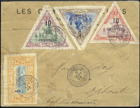Stamp of Colonies françaises » Djibouti 1896-1910, 12 lettres avec timbres Vues de Djibout