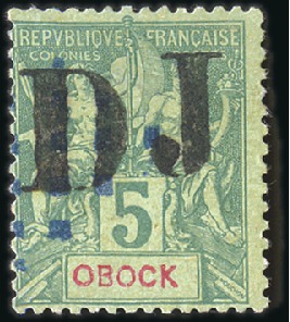 Stamp of Colonies françaises » Djibouti 1894-1903, Extraordinaire collection très avancée