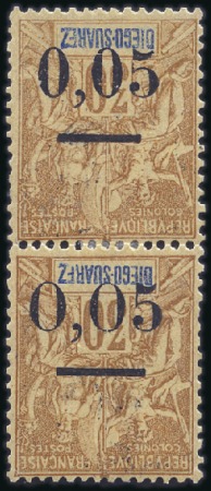 Stamp of Colonies françaises » Madagascar (Poste française) 1902 Diégo-Suarez surcharge renversée 0.05 sur 30c