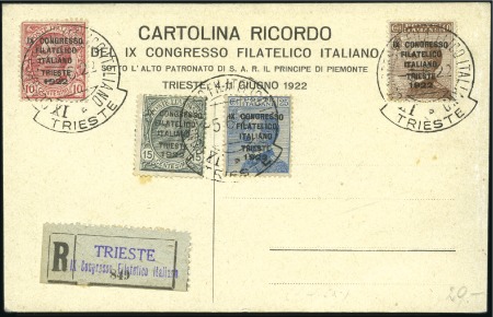 Stamp of Italy 1922 Trieste Philatelic Congress complete set of 4