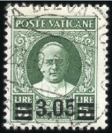 Stamp of Italy » Vatican State 1934 Provisional ovpt, set of six values used, 1L3