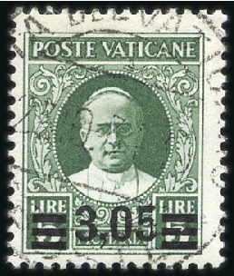Stamp of Italy » Vatican State 1934 Provisional ovpt, set of six values used, 1L3