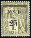 Stamp of Colonies françaises » Nossi-Bé 1889-94, Très belle collection en neuf et obl., no