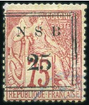 Stamp of Colonies françaises » Nossi-Bé 1889-94, Très belle collection en neuf et obl., no