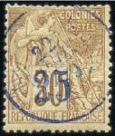 Stamp of Colonies françaises » Nossi-Bé 1889-94, Très belle collection en neuf et obl., no