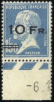 Stamp of France 1928 Ile de France 10F sur 90c et 10F sur 1F50, le