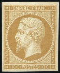 Stamp of France 1853-60 Les deux types du 10c Empire ND, neuf, TB