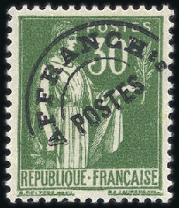 Stamp of France Préoblitérés 1922-47 Type Paix 30c vert, neuf sans