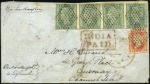Stamp of India 1854 Lithographed Issue: Attractive & valuable gro