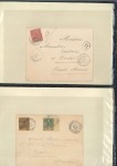 Stamp of Colonies françaises » Nouvelle-Calédonie 1892-1936, 23 lettres sélectionnées pour leur bel