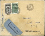 Stamp of Colonies françaises » Colonies Francaise Collections et Lots 1907-40, 9 lettres des colonies transportées par a