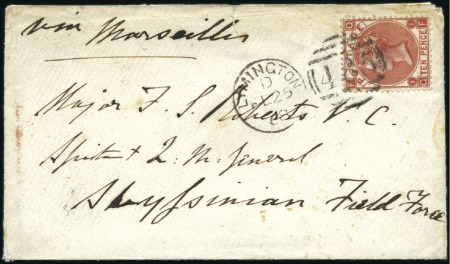 Stamp of India India Army in Abyssinia: 1868 Two covers from Lymi