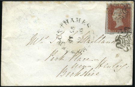 Stamp of Great Britain » 1841 1d Red 1846 (Sep 24) Envelope from Clifton to Henley-on-T