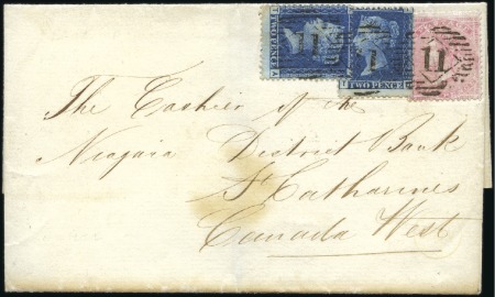 Stamp of Great Britain » 1854-70 Perforated Line Engraved 1860 (Nov 16) Wrapper from London to Canada, with 