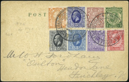 Stamp of Great Britain » King George V 1912 (Oct 15) First Day Cover of Royal Cypher 1 1/