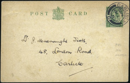 Stamp of Great Britain 1911 (Jul 22) 1/2d Downey Head postal stationery c