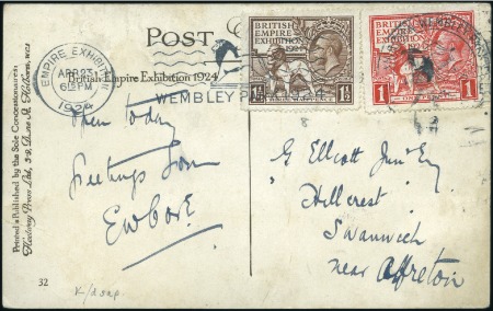 Stamp of Great Britain » King George V 1924 (Apr 23) British Empire Exhibition pc (depict