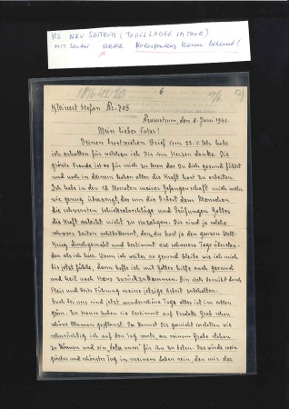 Stamp of Large Lots and Collections 1938-45 WWII CONCENTRATION CAMPS: Archive of lette