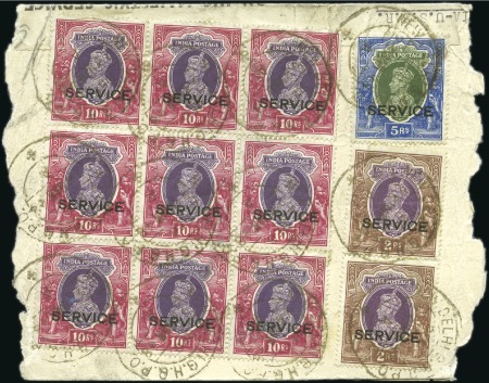 Stamp of India 1945-48, Two parcel cards sent from the Indian Emb