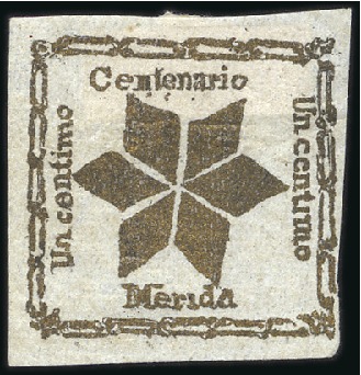 Stamp of Venezuela 1882 Local Provisional Issue: Estrella De Mérida '