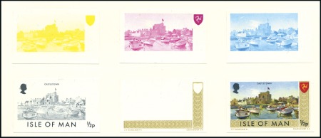 Stamp of Great Britain » Isle of Man 1973-86, The amazing complete Courvoisier archive