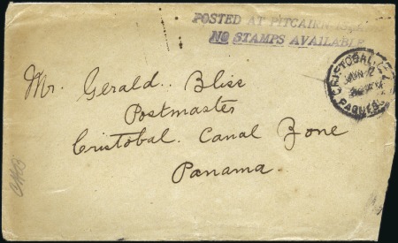 Stamp of Pitcairn Islands 1924 Cover to Canal Zone written by islander A. Yo