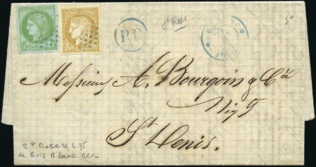 Stamp of Colonies françaises » Réunion 1875 Lettre datée de Bois Blanc postée à Ste Rose