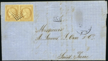 Stamp of Colonies françaises » Réunion 1872 Lettre de St Denis pour St Pierre avec Cérès