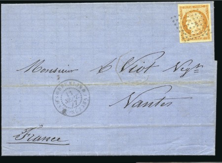 Stamp of Colonies françaises » Réunion 1877 Lettre de Ste Suzanne pour Nantes avec Cérès