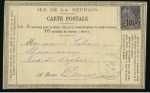 Stamp of Colonies françaises » Réunion 1882-84 Trois cartes précurseurs "Ile de La Réunio