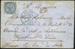 Stamp of Colonies françaises » Réunion 1866-75, Lot de 12 lettres/devants avec afft Aigle