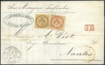 Stamp of Colonies françaises » Réunion 1866-75, Lot de 12 lettres/devants avec afft Aigle