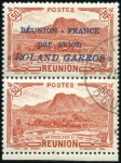 Stamp of Colonies françaises » Réunion 1907-47, Collection en deux albums avec chaque tim