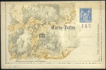 Stamp of France 1886-1940, CARTES-LETTRES en 4 albums incluant les
