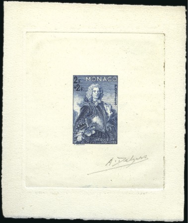 Stamp of Colonies françaises » Monaco 1937-48, 66 épreuves d'artiste dont Jardins de Mon