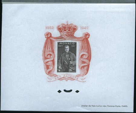 Stamp of Colonies françaises » Monaco 1939-46, 64 épreuves de luxe dont série Princes et