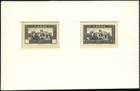 Stamp of Colonies françaises » Maroc 1938-48, 35 épreuves d'artiste dont Mosquée de Sal