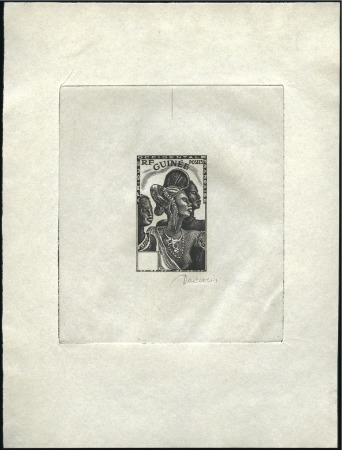 Stamp of Colonies françaises » Guinée 1938 20 Épreuves d'artiste avec la valeur, sans la